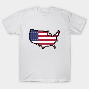 8-bit United States of America T-Shirt